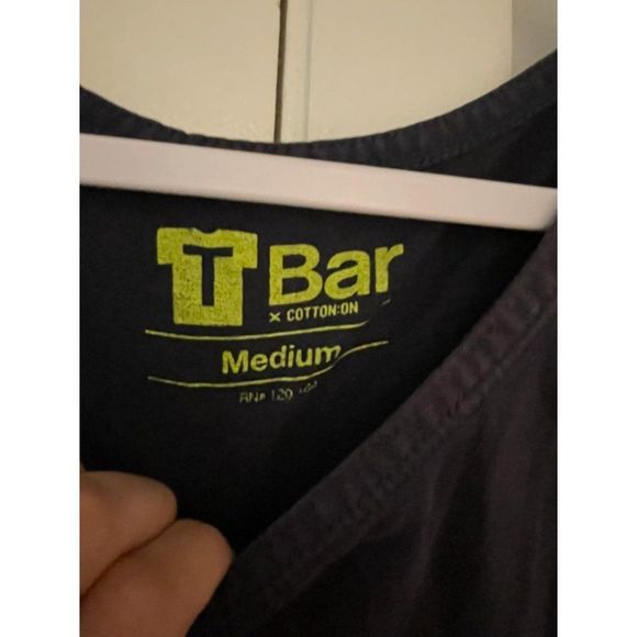 $ T Bar Men's Tank Tops navy blue Size Medium - Picture 4 of 4